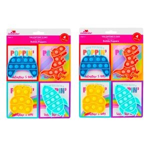 2 Pack Kids Valentine’s Day Pop It Party Favors NWT
